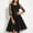 Black, variant on Plus Size Dresses for Curvy Women Midi Dresses 3/4 Sleeve Round Neck High Waist A-Line Dress Sequined Evening Gown Cocktail Rose Gold 2X