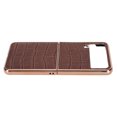 thumbnail image 4 of Estuche Para Teléfono Con Pantalla Plegable, Cubierta Protectora Para Teléfono A Prueba De Polvo De Cuero Resistente A Los Impactos Para Galaxy Z Flip4 ANGGREK Marrón, 4 of 8