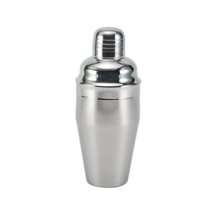 Houdini 16-ounce Stainless Steel Cocktail Shaker with Jigger Top, Lid, and Shaker
