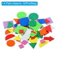 thumbnail image 3 of Uxcell Foam Stickers,4Pack 208Pcs EVA Self Adhesive Foam Shape Stickers,Geometric, 3 of 6