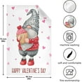 thumbnail image 3 of GZHJMY Valentine's Day Gnome Kitchen Dish Towel 4 Pack, Soft Absorbent Dishcloths Reusable Hand Towel Washable Tea Towels for Home Kitchen Bar Table Decor, 28 x 18 Inch Washcloths Decorative Towels, 3 of 7