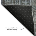 thumbnail image 5 of Addison Rugs Mayfield Premium Machine Washable Transitional Border Chocolate Rectangle Rug, 3' x 5', 5 of 7