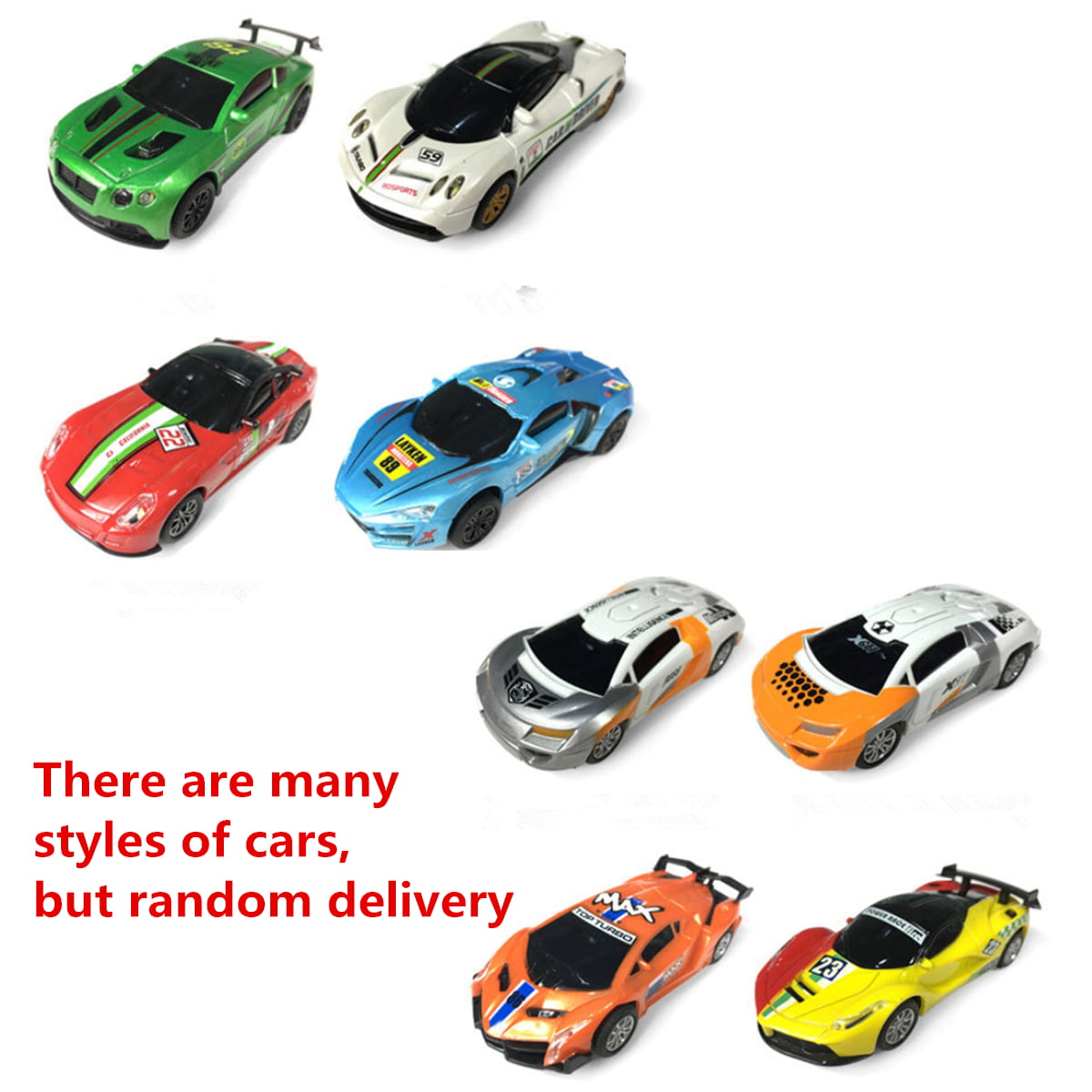 Mini Tudou Track Cars 2 Pack Replacement Light Up Racing Track Car with 3 LE... 