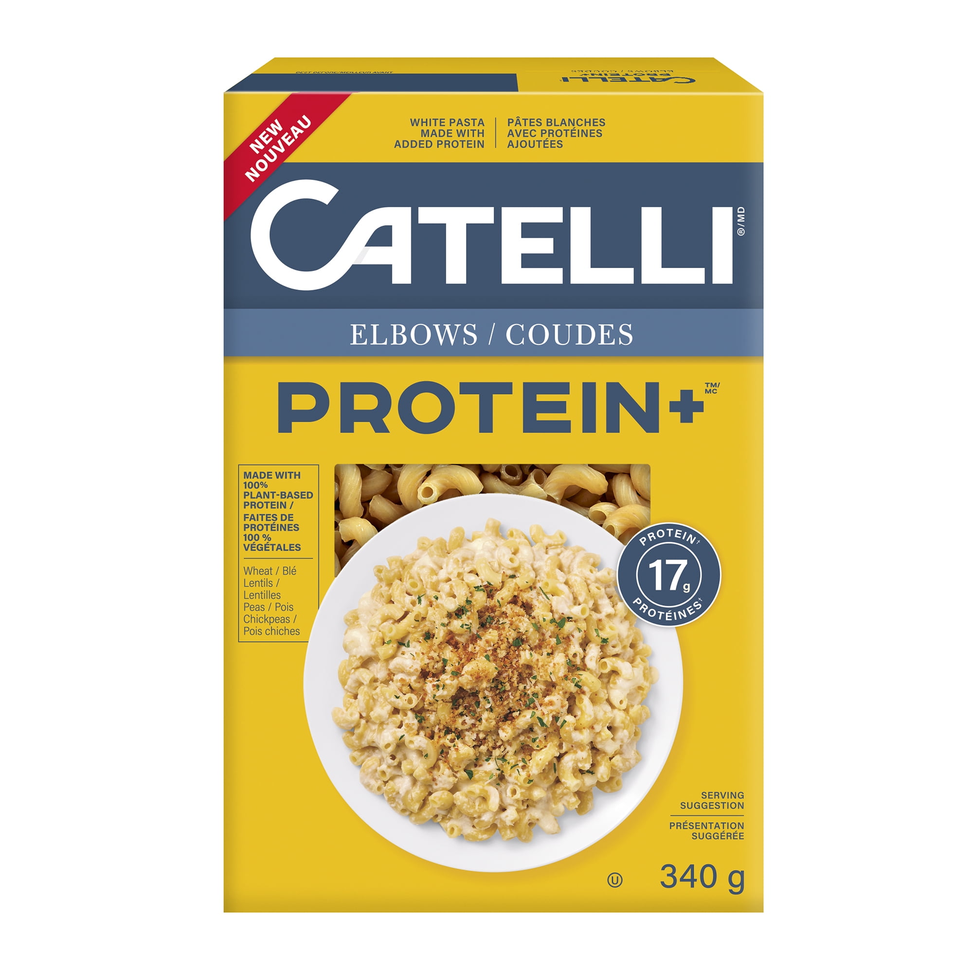 Catelli® Protein+™ Elbows Pasta, High in Protein, 340 g, 340 g