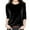 Black, variant on Shirts for Girls Fashion Velvet Crewneck Casual Tshirts 3/4 Sleeve Pullover Tops Kids Clothes Girls Size 3-14