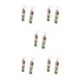 thumbnail image 3 of Pendientes colgantes Qarigey para mujer joyería de aniversario Verde CBP308127, 3 of 6