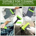 thumbnail image 4 of 5 Inch Car Scraper Squeegee with Channeled Rubber Blade Black Plastic Handle Durable Rubber Washer, Car Vinyl, Vehicle Wrapping, Window Glass Tinting Tool, 4 of 5
