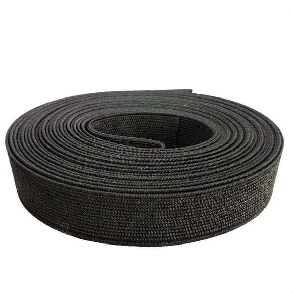 CUSHYSTORE Bande Élastique Noire 3/4 Pouce pour Couture 5 Yards