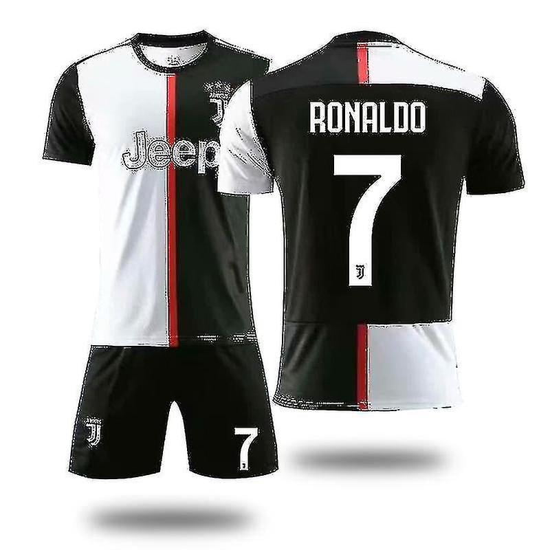 Juventus Home Kit No.7 Ronaldo European Cup Football Jersey Kit For Kids Youth Men Lyb