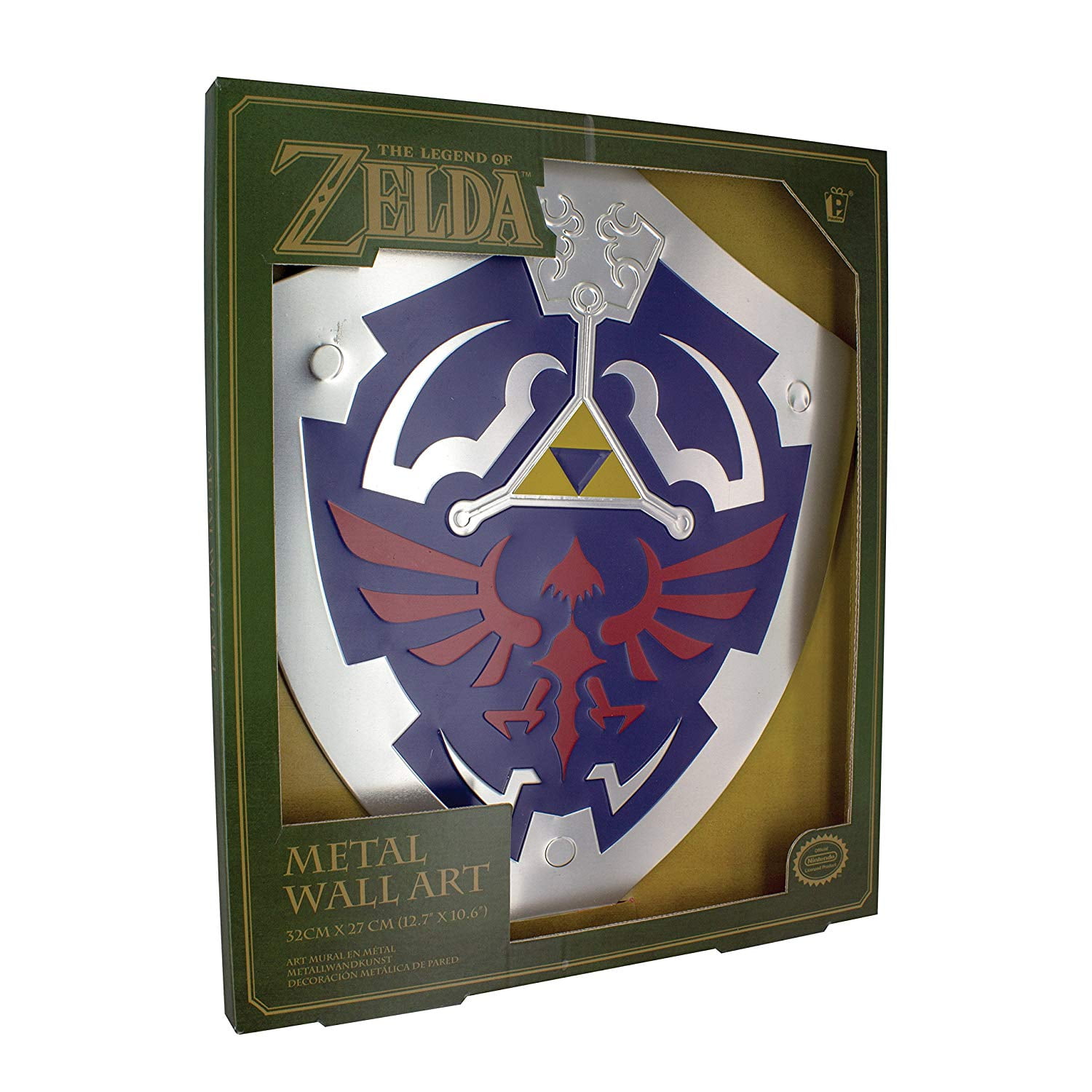 Legend of Zelda Hylian Shield Metal Wall Art - Walmart.com - Walmart.com