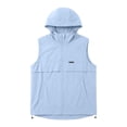 thumbnail image 4 of Inverlee Women's Hooded Sleeveless Vest Full Zip Lightweight Casual Outdoor Windbreaker with Pockets Sky Blue L, 4 of 7