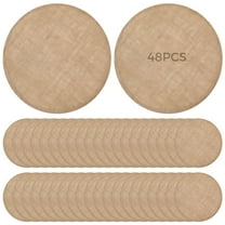 30 PCS Round Burlap Placemats, 12 in Natural Jute Table Mats for Rustic Wedding Decor, Farmhouse Dining Setup, Picnic Events, Kitchen Table Settings, Reusable Charger Plate Mats