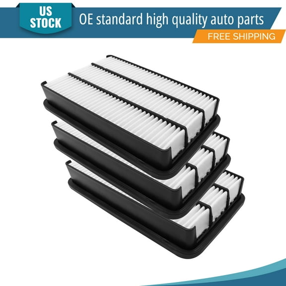 YXPCARS 3PCS Front Engine Air Filter for Toyota Camry Sienna Avalon Lexus RX300, New Air Filter Replacement (CA7351)