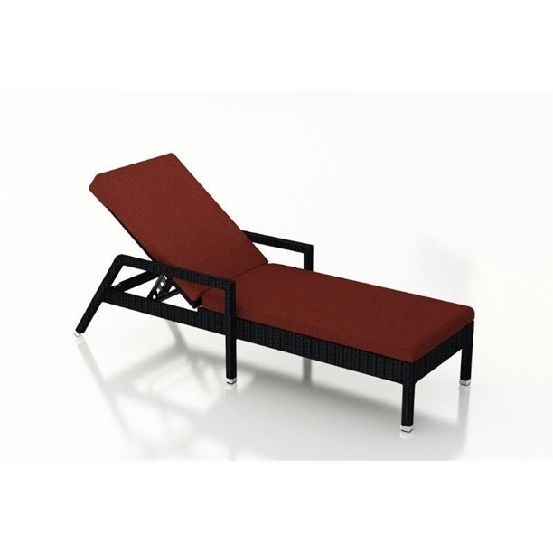 Harmonia Living Urbana Patio Chaise Lounge in Canvas Henna