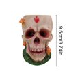 thumbnail image 2 of ¡Gran oferta! Adornos de varias calaveras para Halloween, Festival de fantasmas, calaveras de rosas, artesanías de resina, decoración de ambiente de terror, 2 of 5