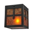 thumbnail image 2 of Meyda Tiffany 120654 4" Square Hyde Park Cross Mission Flush Mount Ceiling Fixture -, 2 of 4