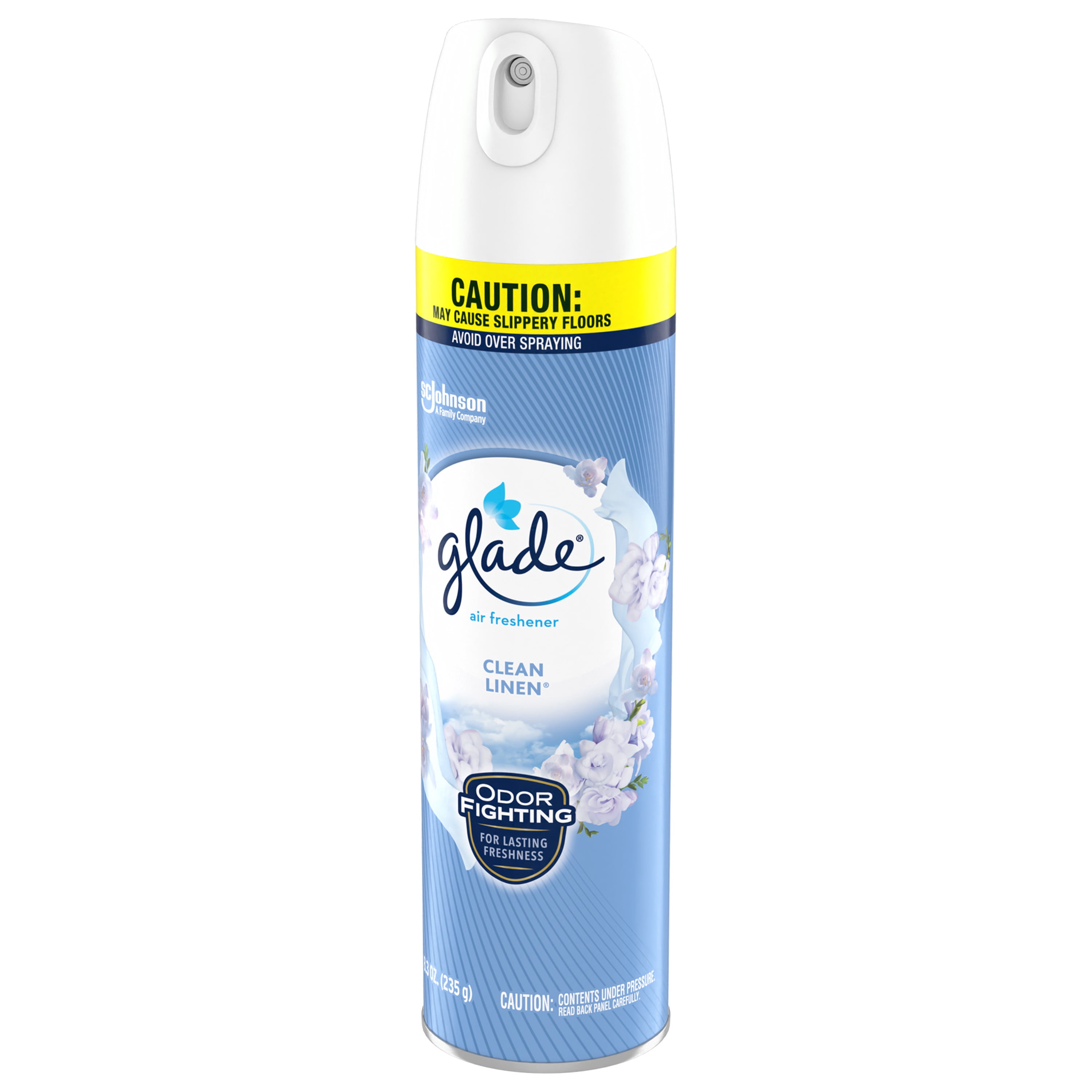 Glade Air Freshener Spray, Stocking Stuffers, Clean Linen Scent, Fragrance Infused with Essential Oils, 8.3 oz