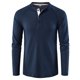 thumbnail image 2 of pstuiky Camisas casuales de manga larga para hombre, Camisa informal de manga larga con cuello alto y botones de invierno para hombre top de hombre xxl, 2 of 4