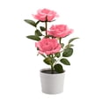 thumbnail image 1 of 3LED Rose Flower Solar Light Bonsai Maceta Jardín Interior Balcón Decoración Lámpara JShteea El nuevo, 1 of 1