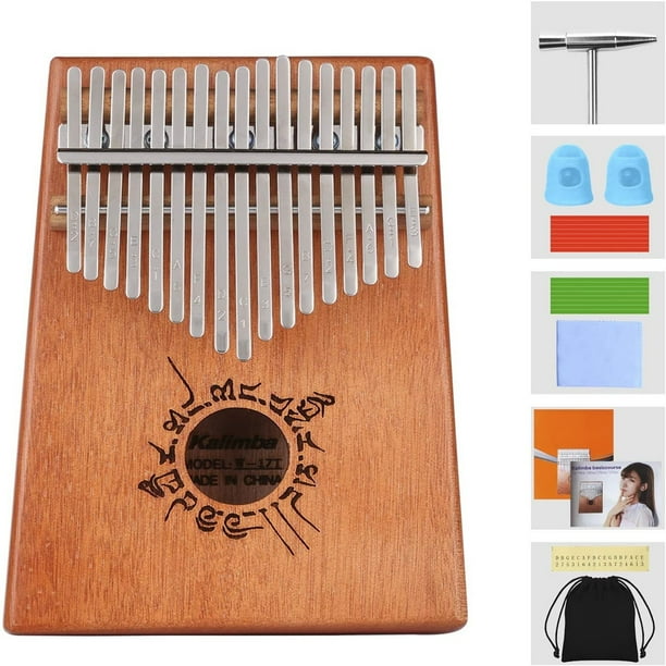 EQWLJWE Thumb Piano Kalimba 17 Key Musical Instruments with Kalimba