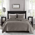 thumbnail image 2 of Home Essence Mercer Faux Velvet Reversible 3 Piece Coverlet Set, 2 of 5