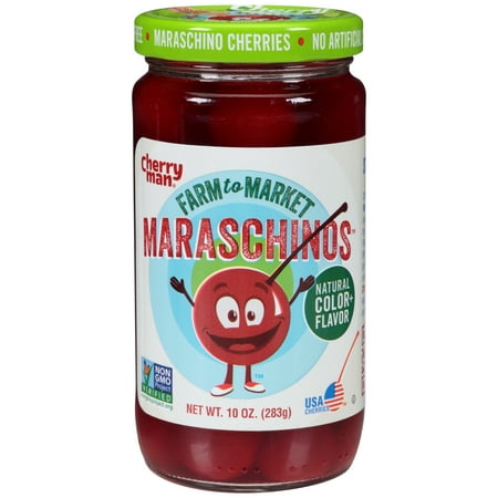 CherryMan® Farm to Market™ Maraschinos Cherries 10 oz.