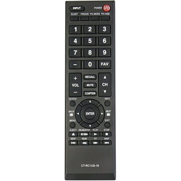 CT-RC1US-16 Replacement Remote Control Compatible with Toshiba TV 28L110U 32L110U 40L310U 49L310U 55L310U 43L310U 40L310U 65L350U