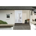 thumbnail image 4 of Front Exterior Prehung Metal-Plastic Door Frosted Glass / Manux 8102 White Silk / Side and Top Window / Office Commercial and Residential Doors Entrance Patio Garage 42" x 96" Right-hand Inswing, 4 of 6