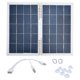 thumbnail image 1 of Kits de paneles solares de 20W, módulo fotovoltaico monocristalino ligero e impermeable para coche, RV, barco marino, 1 of 5