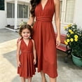 thumbnail image 4 of Bmisegm Little Girl Dresses Convertible Daughter Matching Party Gown for Show Princess Flower Girl Dress, 4 of 4