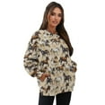 thumbnail image 6 of Xoenoiee Horse Print Womens Oversized Sweatshirts Pullover Casual Crewneck Long Sleeve Tops Comfy Drop Shoulder Streetwear with Pockets, Size S, 6 of 7