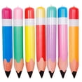 thumbnail image 1 of BRIGHTFUFU 7 Uds. Decoraciones de lápices inflables para el regreso a la escuela, lápices inflables de Pvc para decoración de fiesta en el aula, globo de lápiz ligero para niños, 1 of 8
