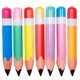thumbnail image 1 of 7 lápices inflables de PVC para decorar el regreso a clases, globos ligeros para niños, 1 of 7