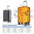 thumbnail image 6 of Naloa Bees on Hive Honeycomb Elastic Suitcase Protector, Travel Suitcase Protector Cover Fits 18-32in Suitcase - X-Large, 6 of 9