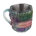 thumbnail image 4 of Taza de café con diseño de libro pintado en 3D, multifuncional y novedosa, ideal para literatura. Estilo B, 4 of 9