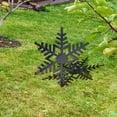 thumbnail image 2 of Moocorvic Christmas Snowflake Yard Signs, Xmas Decorative Snowflake Garden Stakes Winter Holiday Lawn Decorations Sign Decoration for Christmas Lawn Decor (Black), 2 of 6