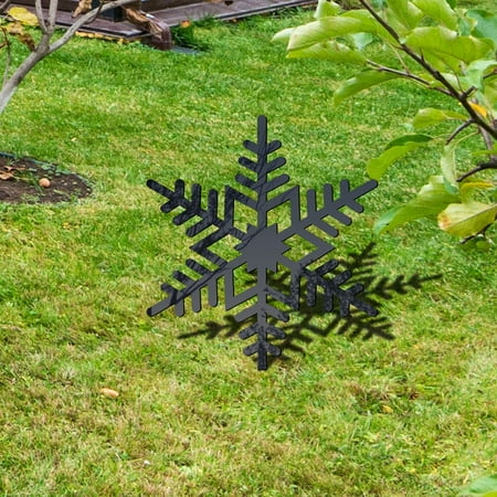

Sokhug Deals Christmas snowflake three-dimensional garden ground insert
