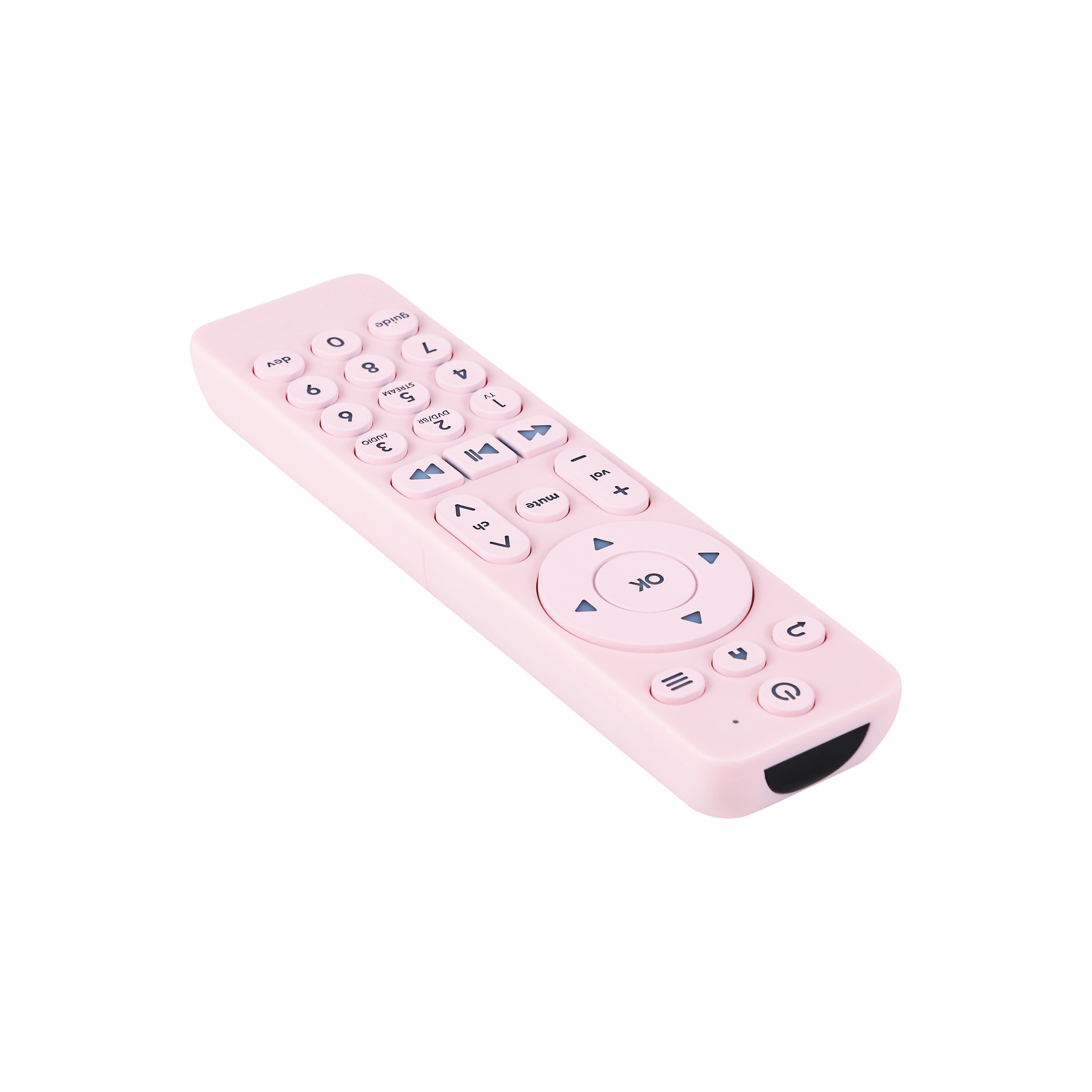 Incipio Universal TV Remote Control with Bright Colors – Easy-to-Find, User-Friendly Design, Compatible with Most TV Brands & Streaming Devices