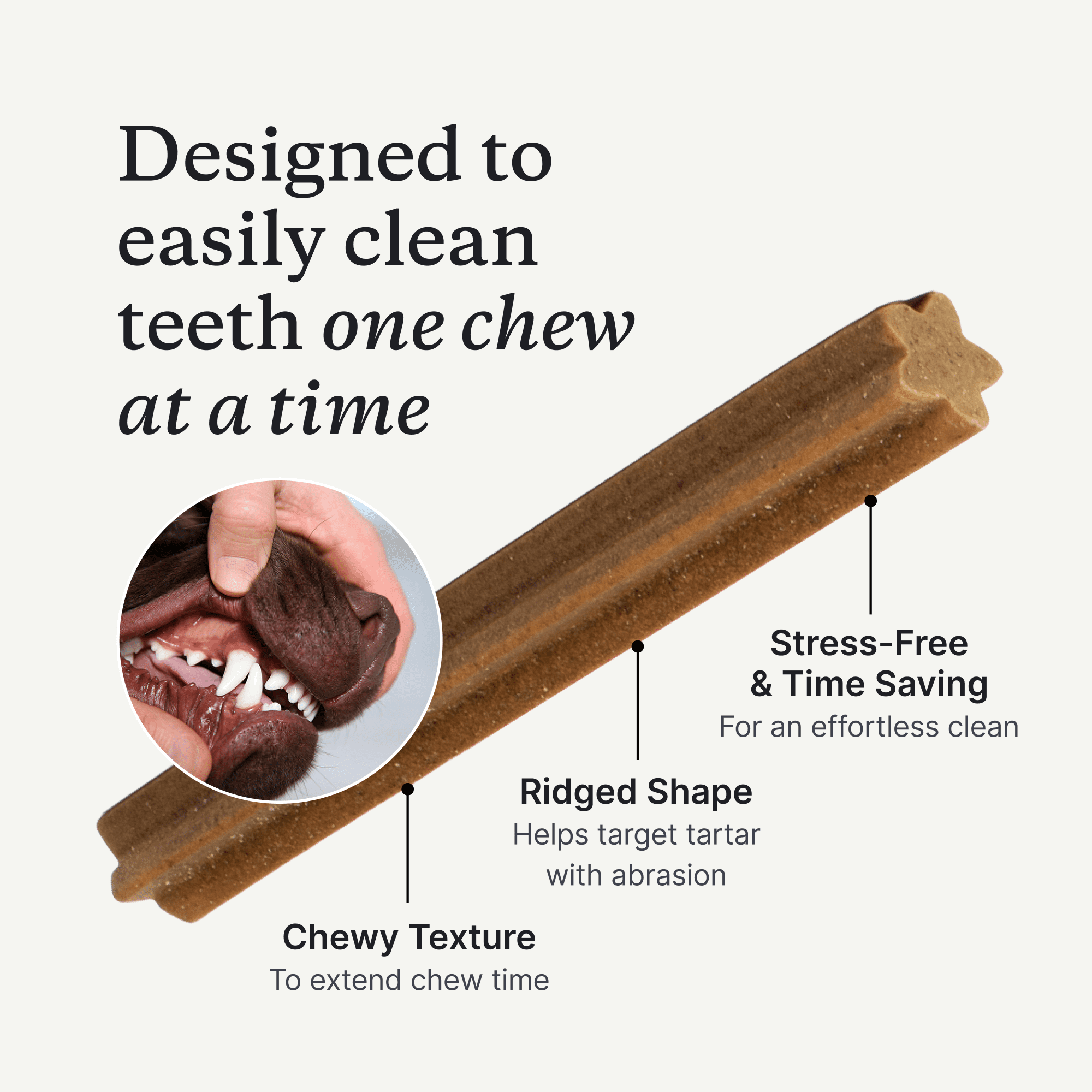 PetLab Co. Prebiotic Dental Stick - Dog Dental Sticks - Target Plaque and Tartar Buid up - Maintain Dog Oral Health and Keep Breath Fresh (24 Sticks)