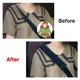 thumbnail image 2 of Juego de 2 almohadillas para orejas universales para cinturón de seguridad de coche cinturón de seguridad, correa de hombro, almohadilla de arnés para coche/bolso (negro), 2 of 5