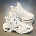 thumbnail image 4 of Men's White Low-Top Sneakers with Cushioned EVA Sole& Casual Attire - Low-Top Design (No Bulk)  & Breathable  Upper - All-Season Comfort Round Toe Casual Shoes, Cushioned Insole for, Outdoor, 4 of 5