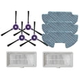 thumbnail image 1 of Kit de paño de mopa para cepillo lateral, filtros de cepillo principal, Compatible con aspiradora robótica Powerbot-e Vr05r5050wk, 1 of 5