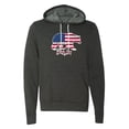thumbnail image 2 of Berica American Flag Sweatshirt, 4th of July Hoodie, Unisex Graphic Sweatshirts - Charcoal MH200HOODPATRIOT S2 M, 2 of 3