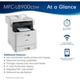 thumbnail image 3 of Impresora láser multifunción inalámbrica Brother Color MFC-L8900CDW, blanca - Impresión, copia, escaneo y fax - 33 ppm, 2400 x 600 ppp, pantalla táctil LED de 5", impresión dúplex automática, alimenta, 3 of 5