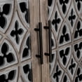 thumbnail image 6 of Atumcto 60" Rustic 4-Door Sideboard, Buffet Cabinet with Carved Lattice Doors & Adjustable Storage, Antique Brown for Small Spaces, 6 of 10