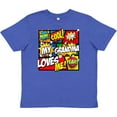thumbnail image 3 of Inktastic My Grandma Loves Me Superhero Youth T-Shirt, 3 of 5