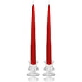 thumbnail image 2 of 1 Pair Taper Candles Unscented 10 Inch Red Tapers .88 in. diameter x 10 in. tall, 2 of 2