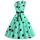 thumbnail image 3 of Vestido Herrnalise con estampado floral de verano para mujer, vestido vintage retro con escote en V, sin mangas, estampado para fiesta de noche, graduación y swing., 3 of 8