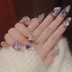 thumbnail image 5 of Uñas postizas adhesivas Almond QQPPOLIU estilo stiletto mediano con pedrería, 5 of 7