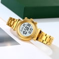 thumbnail image 5 of Digital Watch Womens Digital Analog Alarm Multifunctional Stainless Steel Strap Waterproof Chronograph Calendar Luminous for Men Women Southeast asia Daily Watch Birthday Adjustable Buckle, 5 of 9
